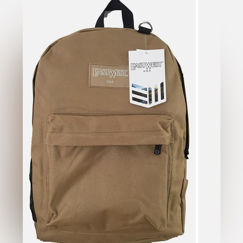 Tan Kids school backpack NWT